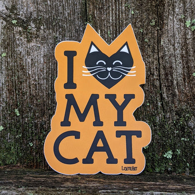 New "I Love My Cat" Stickers