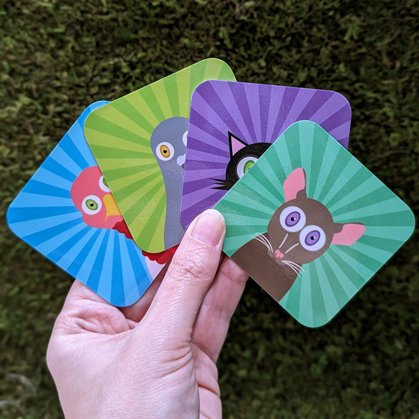Cute Animals Memory Matching Card Game