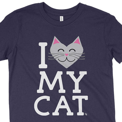 "I Love My Cat" Kids Youth T-Shirt