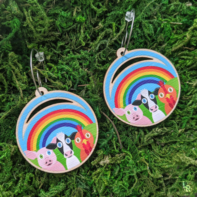 New "Rainbow Friends" Trio Earrings
