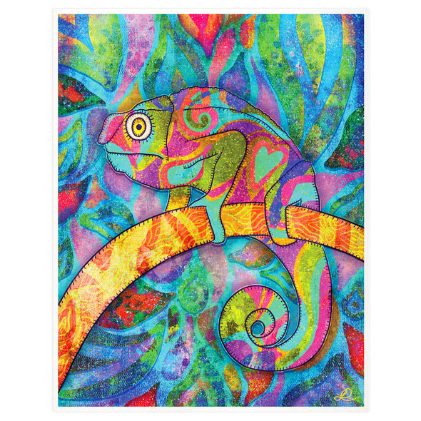"Chameleon" Whimsical Art Print