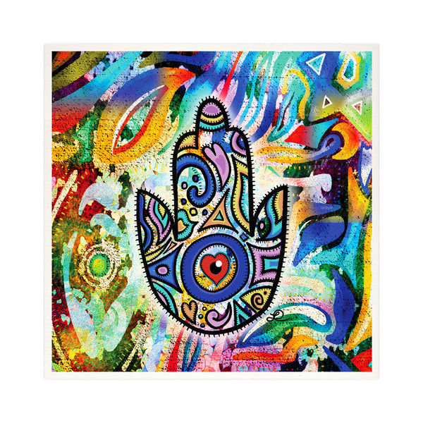 "Hamsa א‎" - Judaica Wall Art, Jewish Art Print