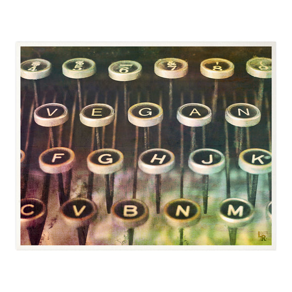 VEGAN Vintage Typewriter - Photo Art Print