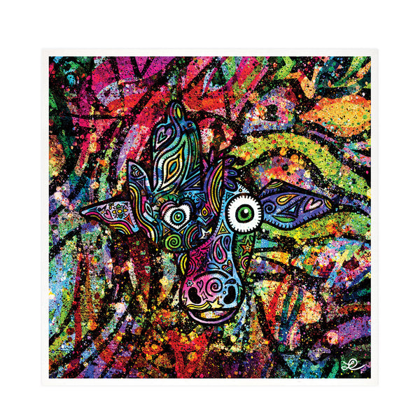 "Hamsa Judaicow" - Judaica Cow Wall Art, Jewish Art Print