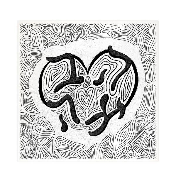 "Heart of Ahava" Judaica Love Art Print