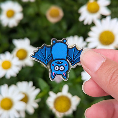 "Misunderstood Bat" Funny Recycled Acrylic Pin