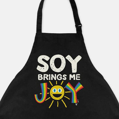 "Soy Brings Me Joy" Vegan Kitchen Apron