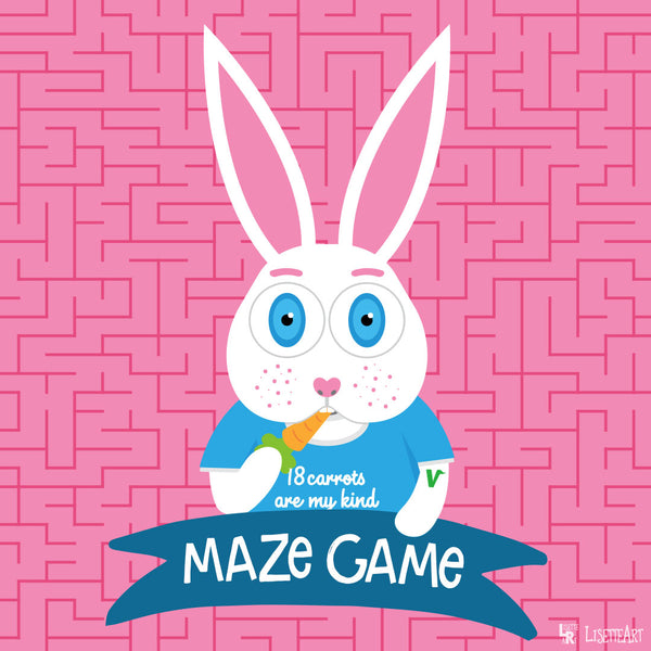 Maze Game - Bunny with Carrot