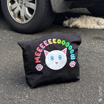 "MEEEEEEOOOOOW" Cat Organic Cotton Tote Bag