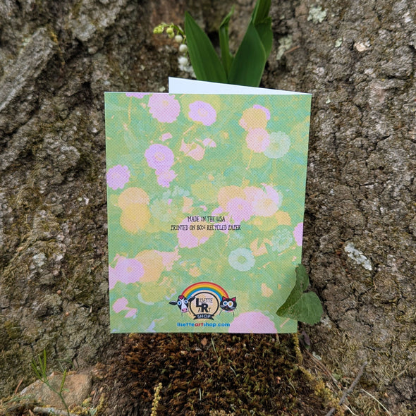 "ewe are the best mom." Mother's Day Sheep Recycled Greeting Card