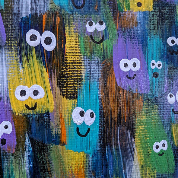 Sweetness in the Crowd - Love Art - Acrylic Painting on Wood