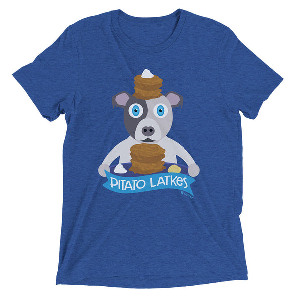 "Pitato Latkes" Hanukkah Unisex Tri-blend T-Shirt