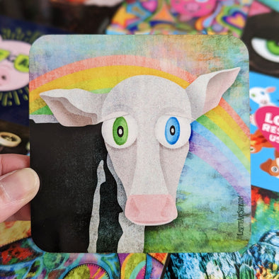 "The Cow Who Freed Himself" Coaster