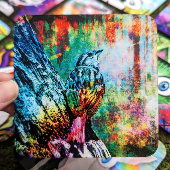 Magical Bird Art Coaster