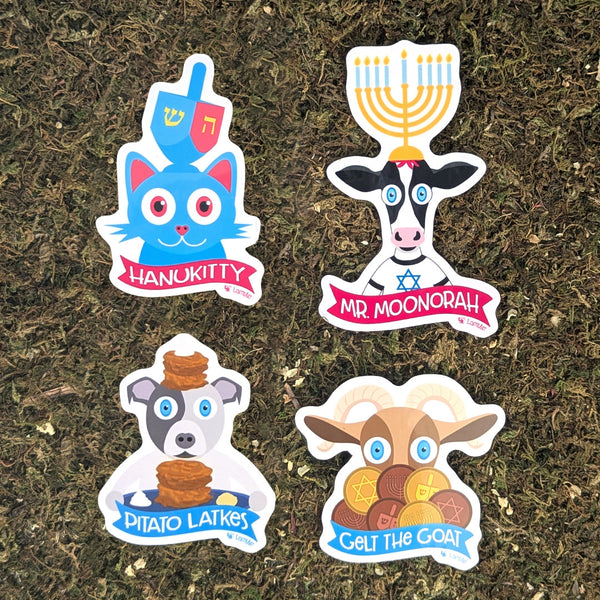 Hanukkah Sticker Set of 4