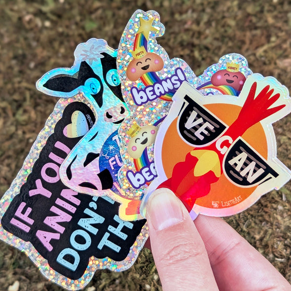 Sparkle & Shine Vegan Sticker Pack - Vinyl Stickers