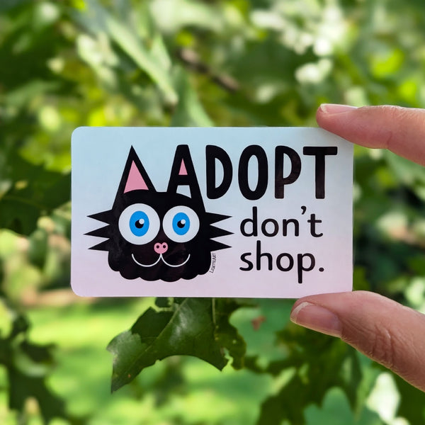 Adopt Don't Shop - Cat Ear Black