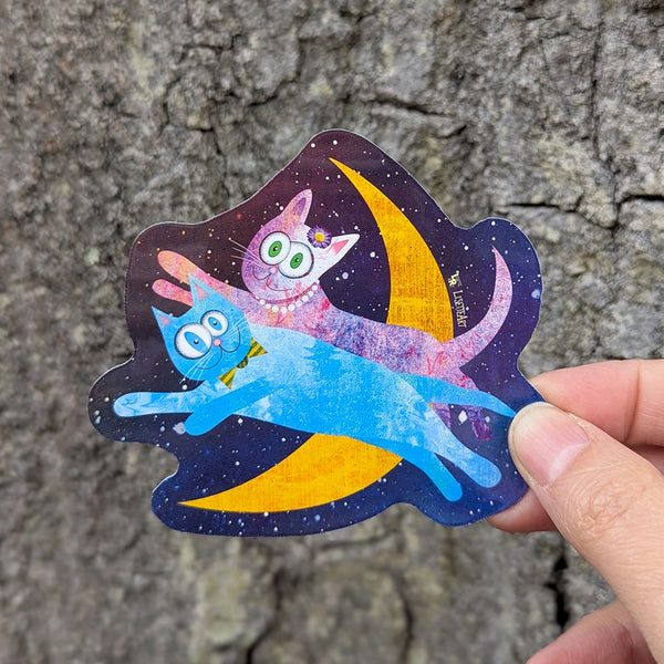 Cat Lovers Over the Moon