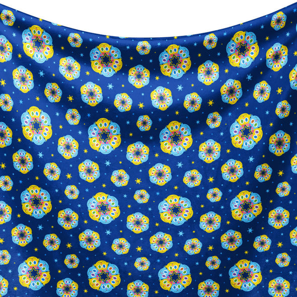 "Magen David Kitties" Poly Sherpa Throw Blanket