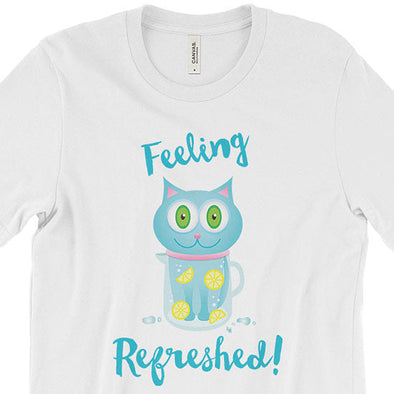 SALE "Feeling Refreshed" Unisex Cat T-Shirt