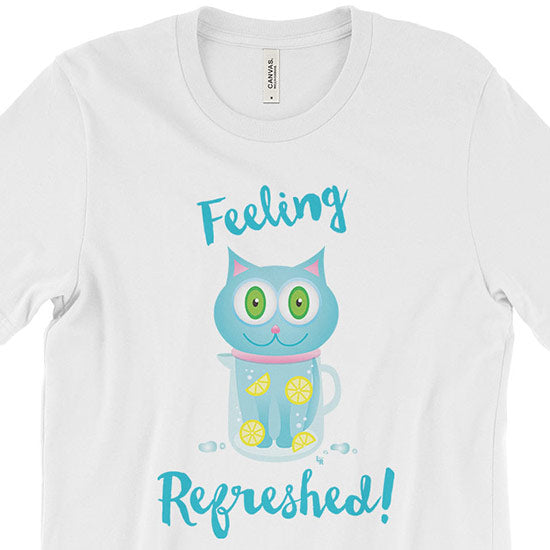 SALE "Feeling Refreshed" Unisex Cat T-Shirt