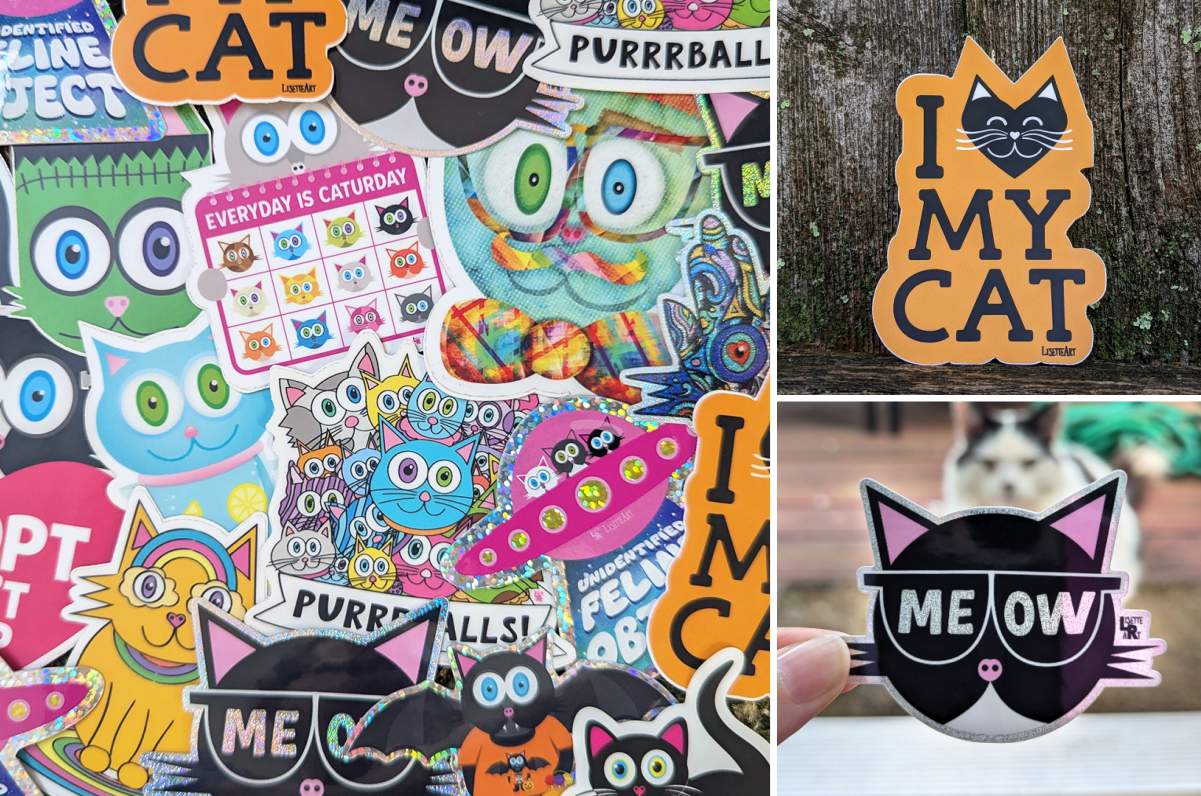 Cute Cat Stickers for Cat Lovers