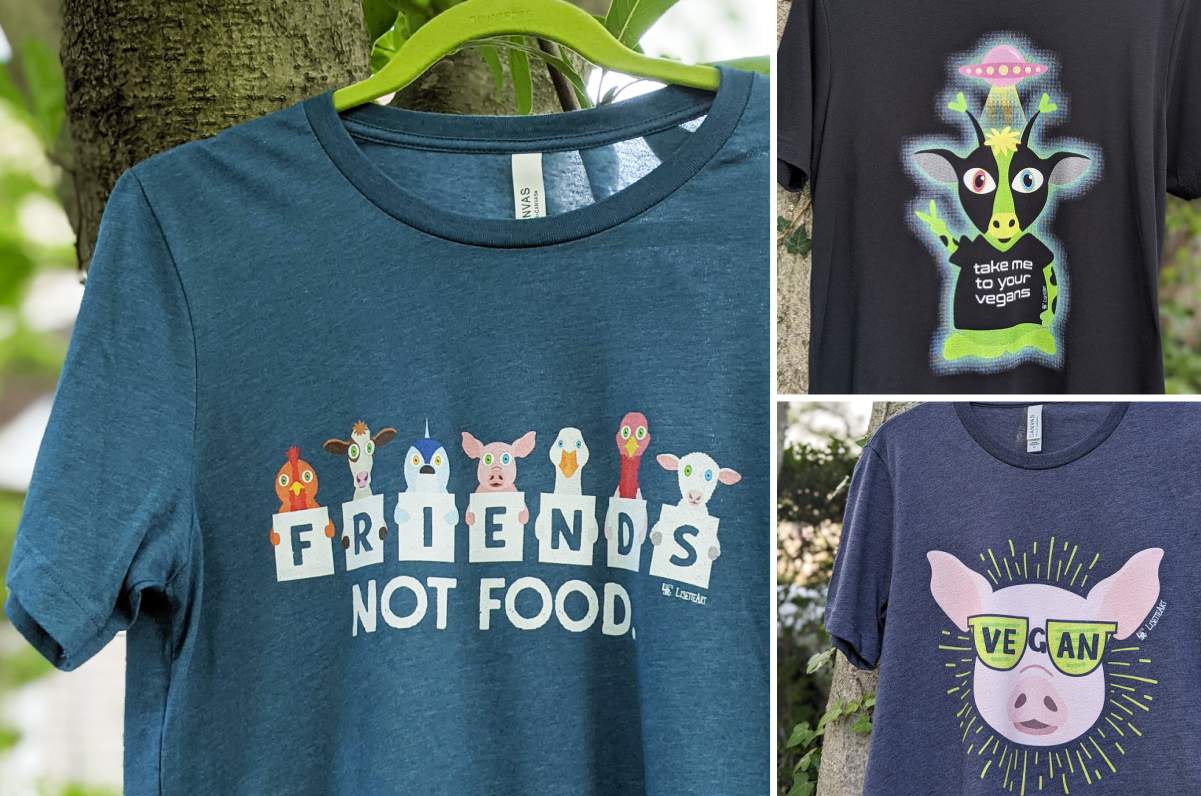 Vegan T-Shirts for Animal Lovers