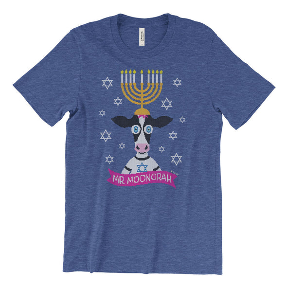 SALE "Mr. Moonorah" Hanukkah Cow Unisex T-Shirt