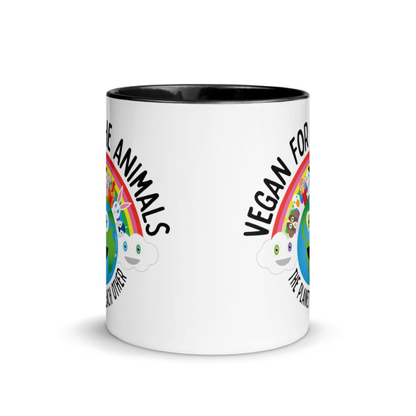 "Vegan for Everything" Coffee Mug with Color Accents