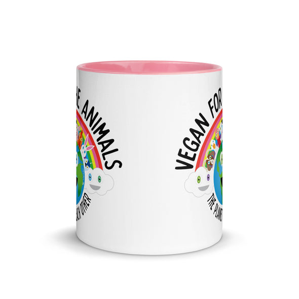 "Vegan for Everything" Coffee Mug with Color Accents