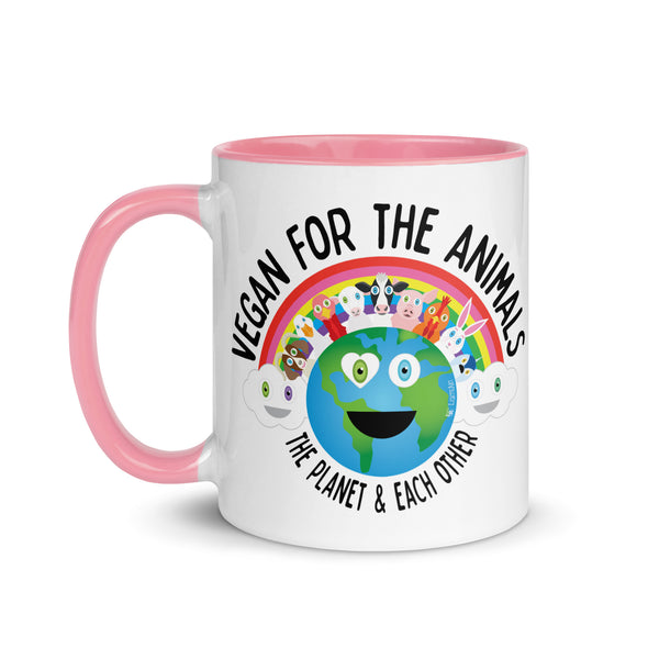 "Vegan for Everything" Coffee Mug with Color Accents