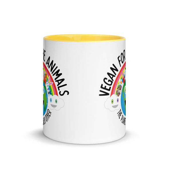 "Vegan for Everything" Coffee Mug with Color Accents