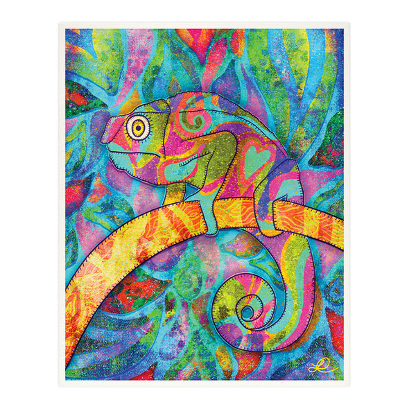 "Chameleon" Whimsical Art Print