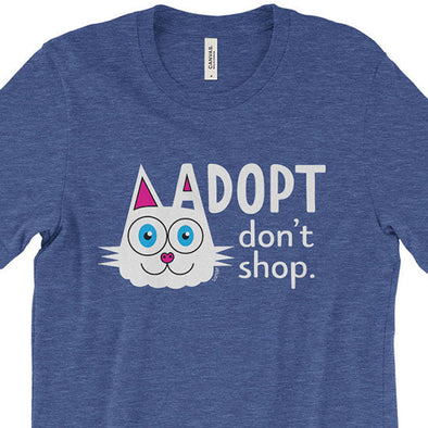 SALE "Adopt, Don't Shop." (cat ear) Unisex T-Shirt