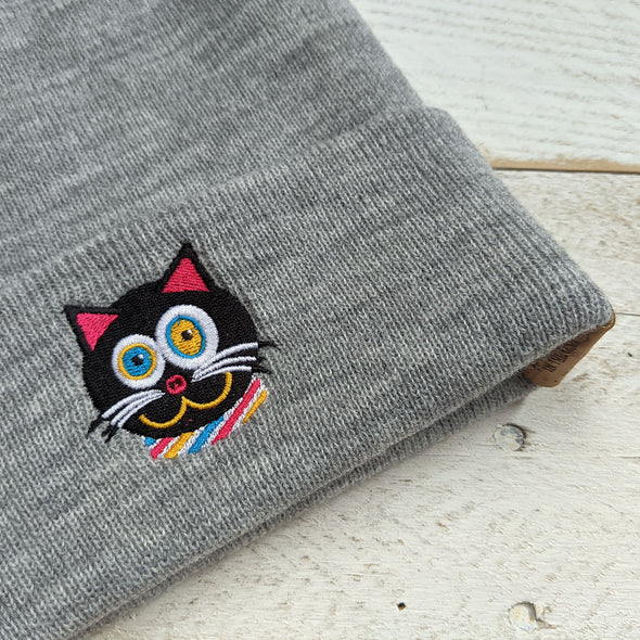 "CMYKat" Cuffed Beanie Cat Hat