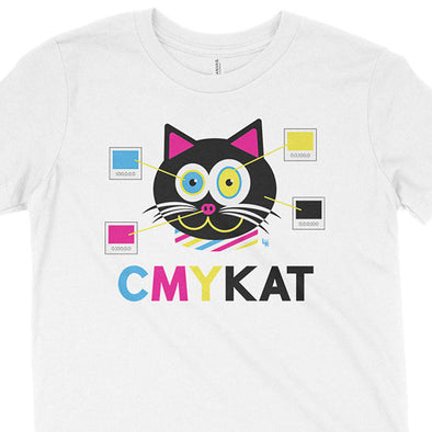 "CMYKat" Kids Youth Cat T-Shirt