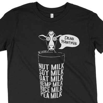 "Drink Plant Milk Instead" Vegan Youth T-Shirt