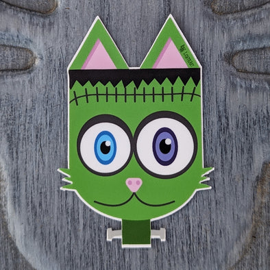 "Frankenkitty" Frankenstein Cat Die Cut Vinyl Sticker