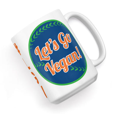 "Let's Go Vegan!" Large Coffee Mug