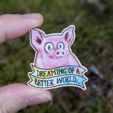 thumbnail image 2 of Super Pig Enamel Pin 2 of 10