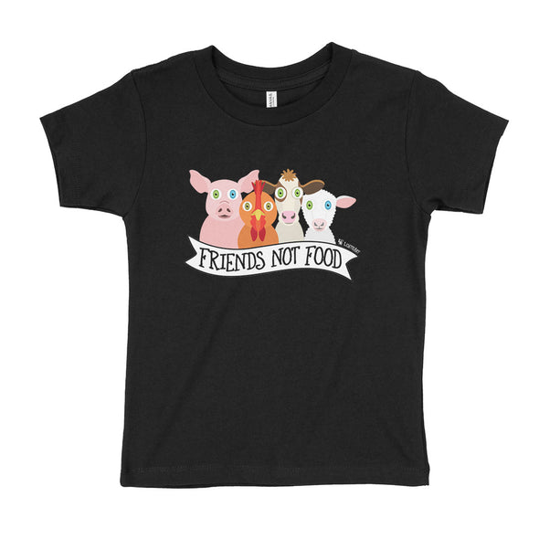 "Friends Not Food" Vegan Kids T-Shirt