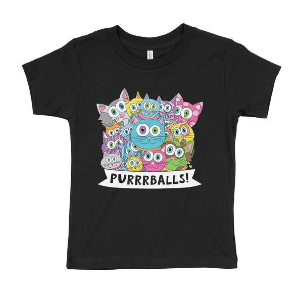 "Purrrballs!" Kids Cats T-Shirt