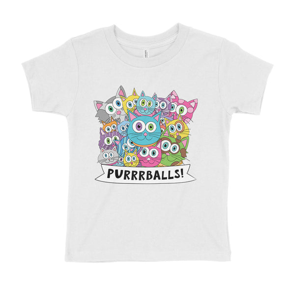 "Purrrballs!" Kids Cats T-Shirt