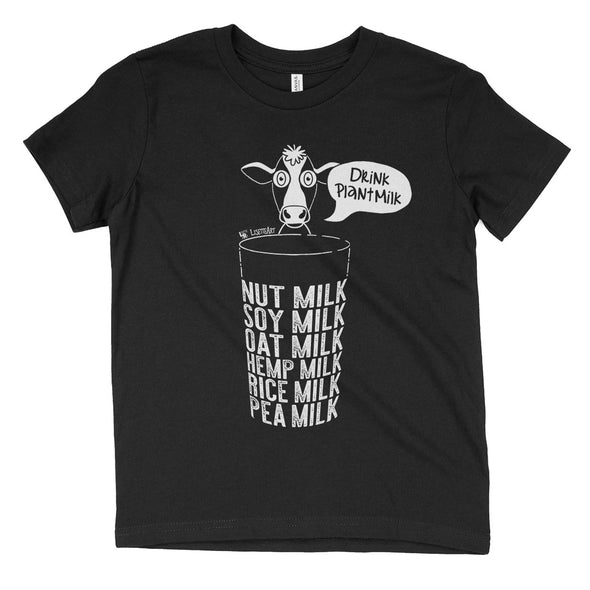 "Drink Plant Milk Instead" Vegan Youth T-Shirt