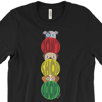 "Don't Shop, Adopt" Traffic Light with Dogs Unisex T-Shirt