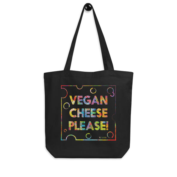 "Vegan Cheese Please!" Organic Cotton Tote Bag
