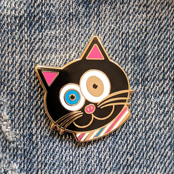 "CMYKat" Signature Cat Enamel Pin