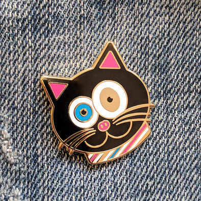 "CMYKat" Signature Cat Enamel Pin