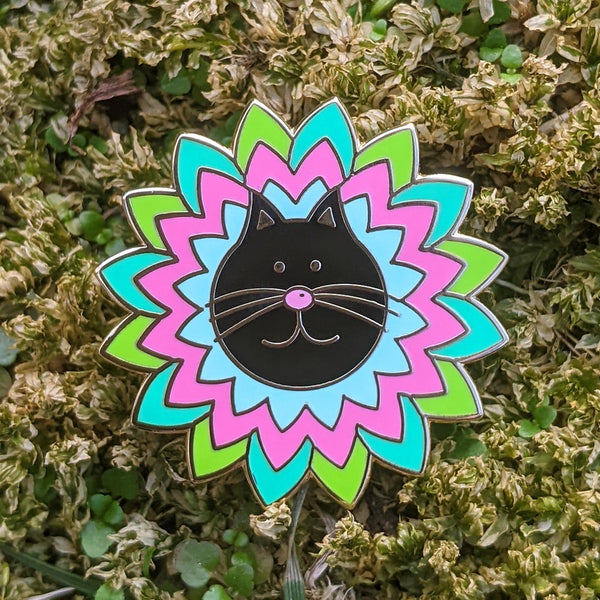 Purrrfect Flower - Enamel Pin