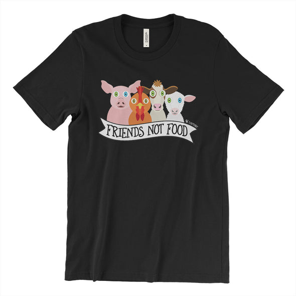 "Friends Not Food" Vegan Unisex T-Shirt